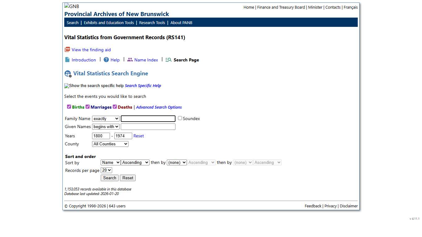 Provincial Archives of New Brunswick
